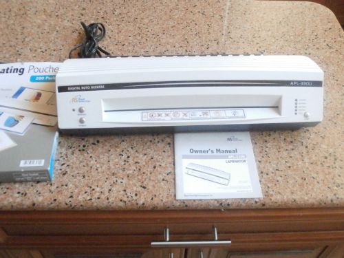 Royal sovereign apl-330u document professional laminator w/approx 100 sheets for sale