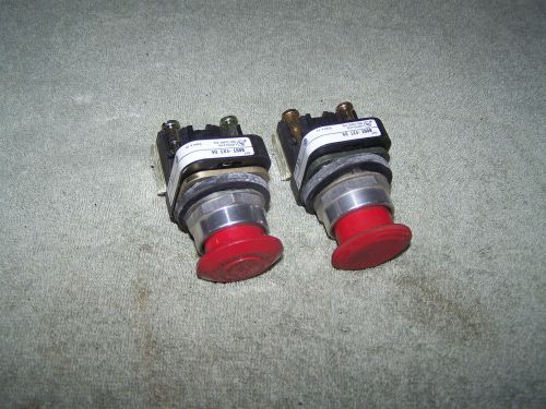 LOT OF (2) 800T-FXTD4 PUSH PULL STOP START BUTTON SWTICHES