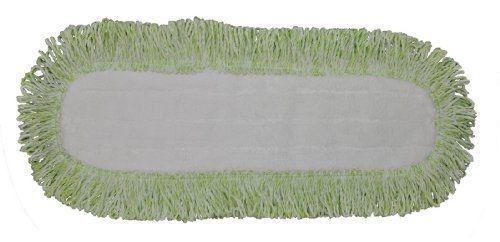 Commercial Microfiber Dry Mop Pad Refill 24 In Green 4 Pack