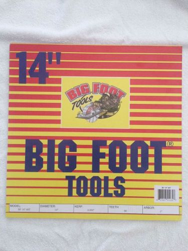 14&#034; Big Foot Tools Saw Blade 60 Tooth
