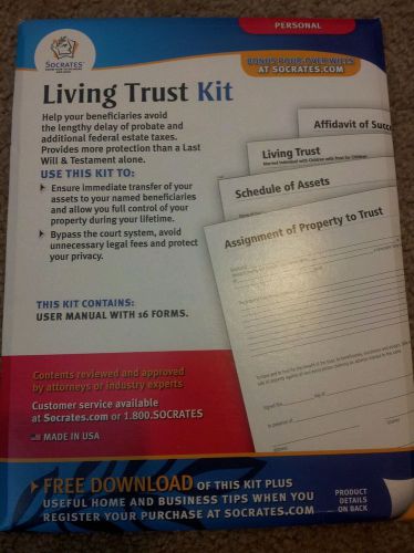 Socrates Business Forms Living Trust Forms and Instructions Kit K305