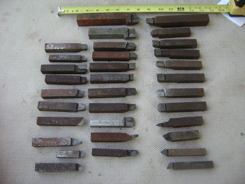 LOT OF 13 lbs. LARGE  CARBIDE TIPPED  LATHE CUTTING BITS