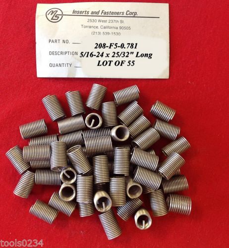 NOS Perma Coil Brand 208-F5-0.781 Screw Thread Inserts 5/16-24  Lot of 55 USA