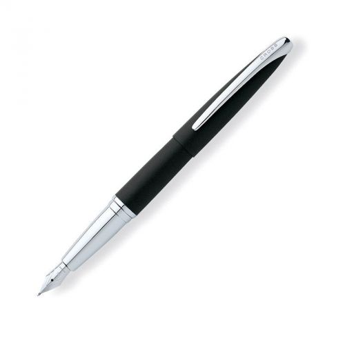 Cross ATX Basalt Black Fine NIB Fountain Pen 886-3FS/Includes Ink Converter