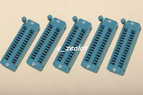 5pcs NEW 28-pin 28 Pins Test Universal ZIF IC Socket narrow