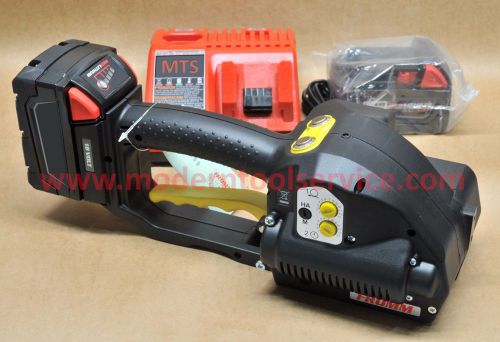 *NEW* FROMM P-329 5/8&#034; full kit 18V battery strapping tool orgapack signode
