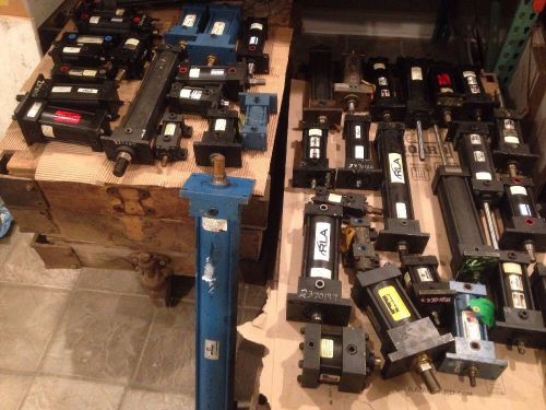 Rexroth, Parker, Ortman, RLA Hydraulic Cylinders Large Lot 41 Cylinders