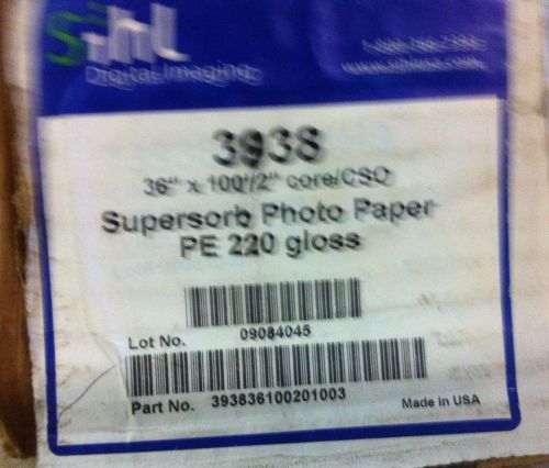 Sihl 3938 Supersorb Photopaper PE220 Gloss 36&#034;x100&#039;