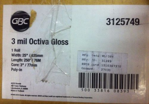 GBC Media - Octiva Gloss 3.0 Mil - 25&#034;x250&#039; Film