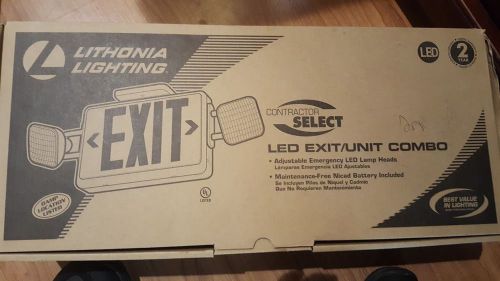 Lithonia Lighting LED Exit Light Contractor Select Exit/Unit Combo ECR LED HO M6