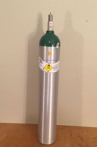 Lexfer aluminum medical oxygen cylinder size e/m-24 680l w/ valve for sale