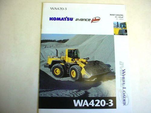 Komatsu WA420-3 Wheel Loader Brochure