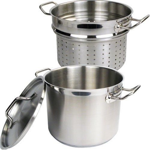 Winware stainless 20 quart steamer/pasta cooker with cover for sale