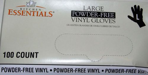 Kitchen Essentials,  Power-Free Vinyl Gloves  Size Large (397390) 100/Pack