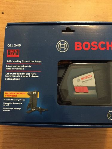 Bosch gll 2-45 self-leveling long-range cross-line laser genuine new for sale