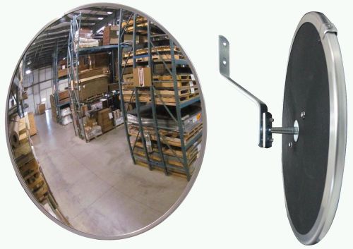 #1 Industrial Rated 18&#034; Acrylic Indoor/Outdoor Safety &amp; Security Convex Mirror