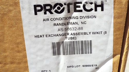 *new* protech/rheem as-58632-88 heat exchanger-assembly w/kit 4-tube *ups grd* for sale
