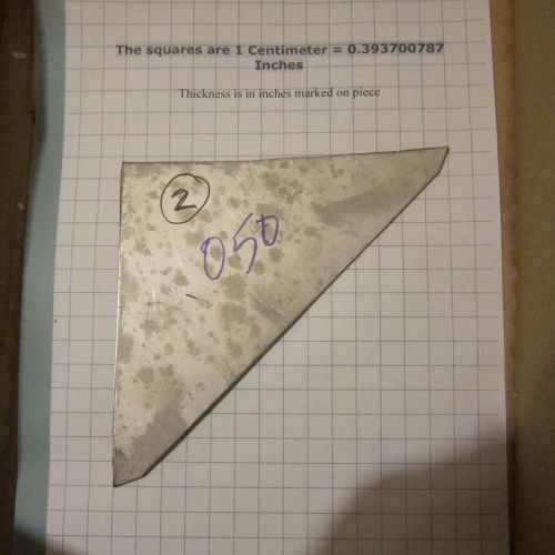 Titanium Sheet 6Al4V .Triangle warped from shear thickness.048- .054 email pref.