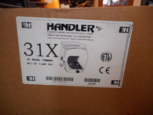 Handler 10&#034; Model Trimmer Dental Lab 1/4 HP 115V In Original Box