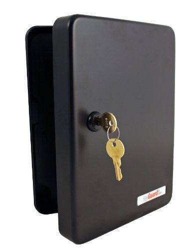 Keyguard sl-8548-kb key cabinet with black disc tumbler cam lock - 48 hook for sale
