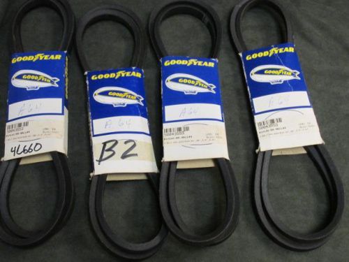 New lot of (4) goodyear a64 4l660 belts for sale