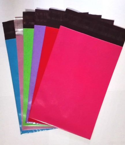 12 mixed color 6x9 Poly Mailers Shipping Envelope  Shipping Bags (2pcs/color)