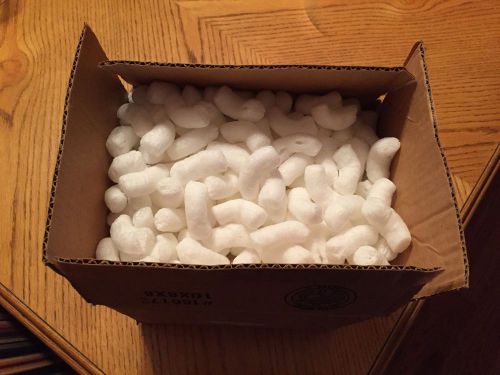Small box of green packing peanuts. Most boxes are 12 x 10 x8 &#034;. Free shipping!