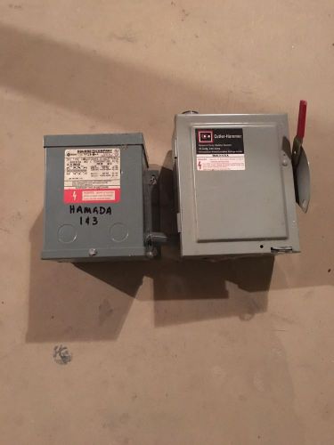 Square D Transformer and Cutler Hammer Disconnect
