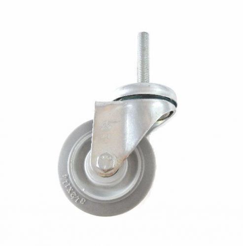 Swivel caster with 3-1/2&#034; x 1-1/4&#034; tpr wheel 1/2&#034;-13 x 2-3/4&#034; tall threaded stem for sale