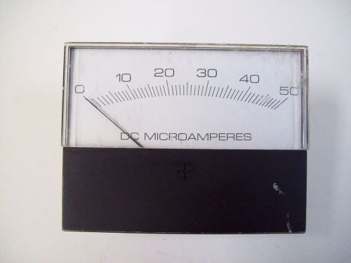 MODUTEC B1 METER D.C. MILLIAMPERES 0-50 - USED - FREE SHIPPING