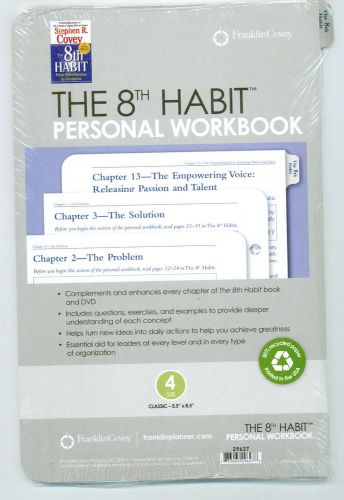 Franklin Covey Refill Pack The 8th Habit Personal Workbook Size 4 5.5&#034; x 8.5&#034;