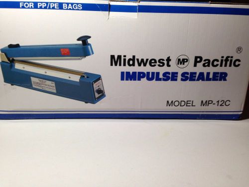 MIDWEST PACIFIC HEAT SEALER MP-12C w/Cutter and Extra Heating Element