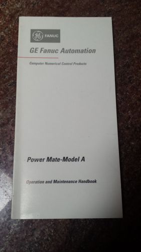 FANUC POWERMATE-MODEL A OPERATION AND MAINTAINANCE HANDBOOK GFZ-61617EN/01