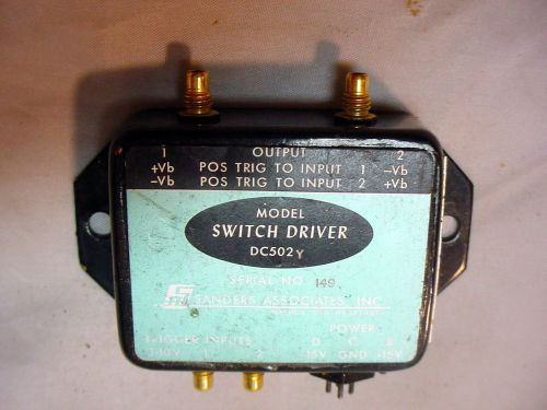 Sanders Assoc DC502Y Switch Driver Coaxial RF