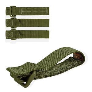 Maxpedition MX9903G 3&#034; Tactie (Pack of 4) OD Green Attachment Strap Width 3/4&#034;