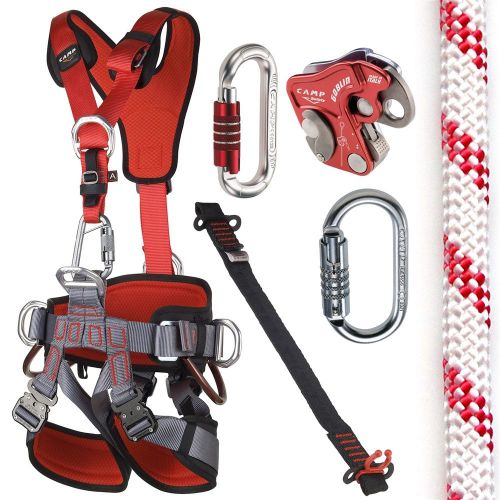 Camp gt ansi fullbody fall arrest rope access kit with 150ft ansi rope lg to xxl for sale