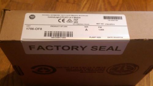 *FACTORY SEALED* Allen Bradley 1756-OF8 /A ControlLogix Analog Output Module AB