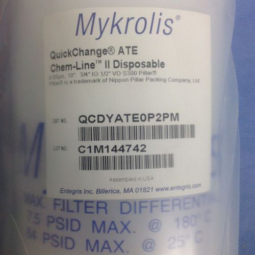 MYKROLIS QuickjChange®ATE Chem-Line II Disposable Filter, QCDYATE0P2PM