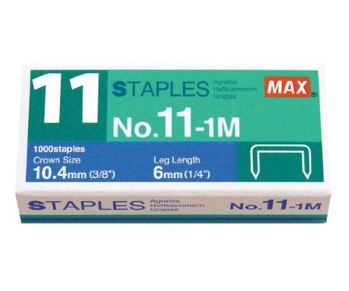 Max No. 11-1M Staples For Vaimo Staplers