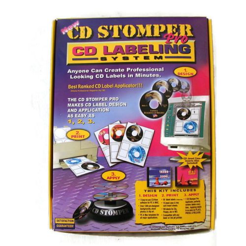 CD Stomper Pro CD DVD Labeling System Labels Design Labels
