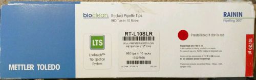 RT-L10SLR RAININ PIPETTE TIPS 10-20uL Sterile 8 Racks