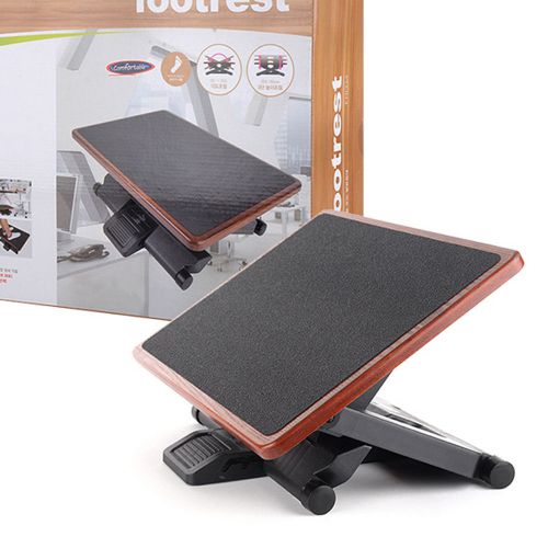 Footrest Natural Wood  Adjustable Angle 0°~30° and 3-Step Height FR1334