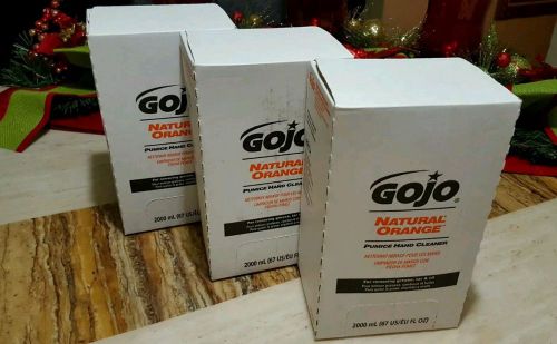 Gojo 3-pak natural orange pumice hand cleaner 2000 ml
