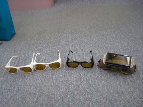 SAFETY GLASSES AND GOGGLES~ 4 PAIR