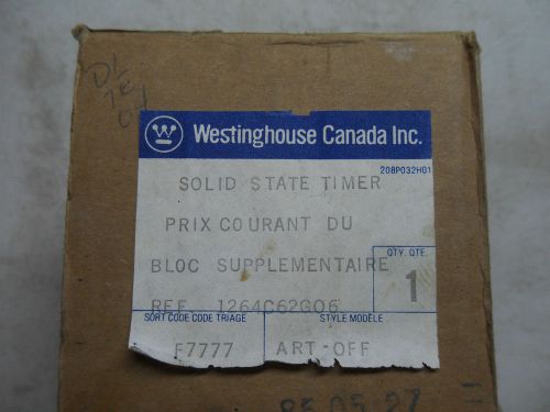 (X5-6) 1 NIB WESTINGHOUSE ART-OFF-1264C62G06 SOLID STATE TIMER