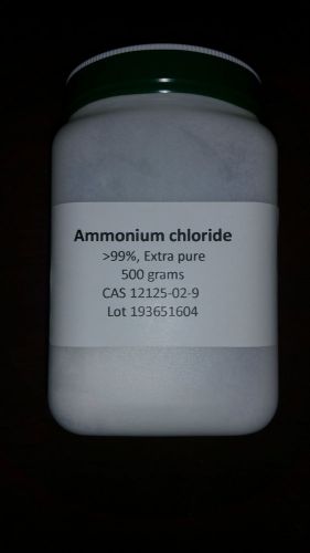 Ammonium chloride, &lt;99%, extra pure, 500 gm for sale