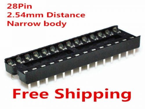 20x narrow body dip 2.54mm distance 28pin ic socket pic socket ic base slot for sale