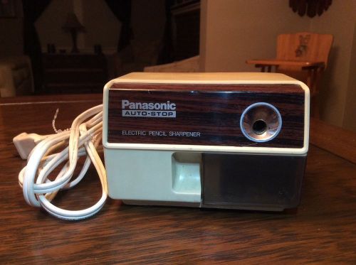 Vintage Panasonic KP-110 Auto Stop Electric Pencil Sharpener Japan Tested Works
