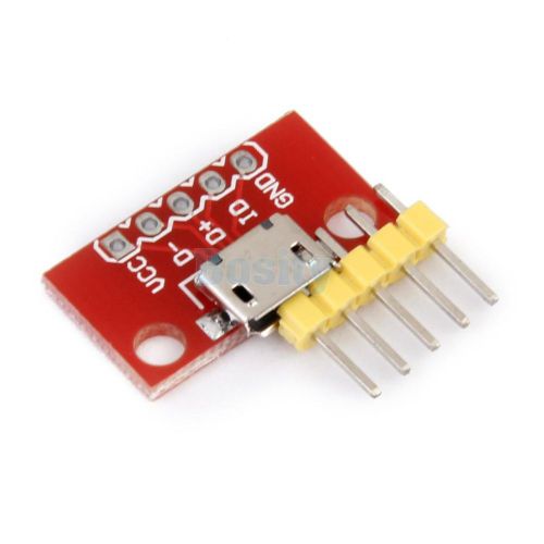 Usb micro b female socket connector breakout board power converter module for sale