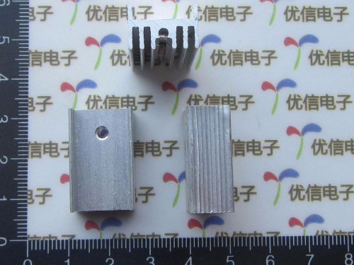 10PCS Silver Aluminum Heatsink 25*15*10MM for TO-220 Transistor